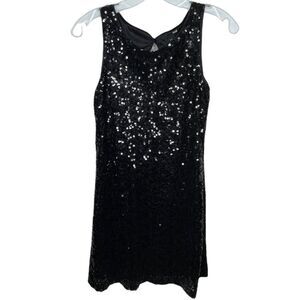 black sparkly dress womens Emma Sequin Mini Dress Black